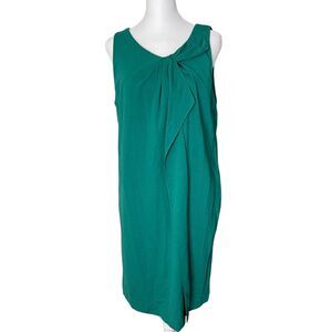 HOSS Intropia EUR 40 Sheath Dress Emerald Green Medium Sleeveless Career